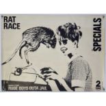 THE SPECIALS - ORIGINAL 'RAT RACE' PROMO POSTER.