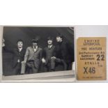 THE BEATLES - EMPIRE LIVERPOOL TICKET STUB 1963 AND FAN TAKEN PHOTO.