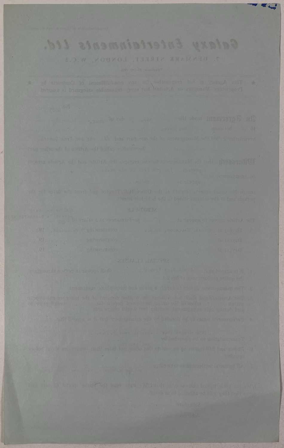 IKE AND TINA TURNER - ORIGINAL 1968 CONCERT CONTRACT. - Image 2 of 2