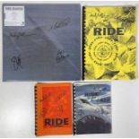 RIDE - SIGNED LPS AND ITINERARIES.