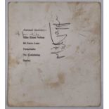 THE ROLLING STONES - MICK JAGGER SIGNED FAN CLUB CARD.