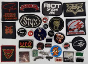 ROCK / HARD ROCK / METAL PATCHES AND BADGES.