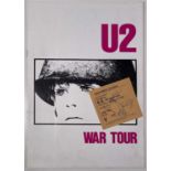 U2- SIGNED 1983 TICKET.