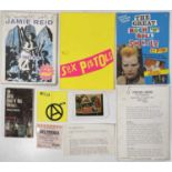 THE SEX PISTOLS - POSTER MAGAZINE / ROCK N ROLL SWINDLE BOOK AND MORE.