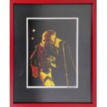 THE ROLLING STONES - NOBBY CLARK SIGNED PRINT AND BOOK.