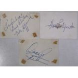 JAZZ / BLUES AUTOGRAPHS - ELLA FITZGERALD / OSCAR PETERSON / HARRY BELAFONTE.