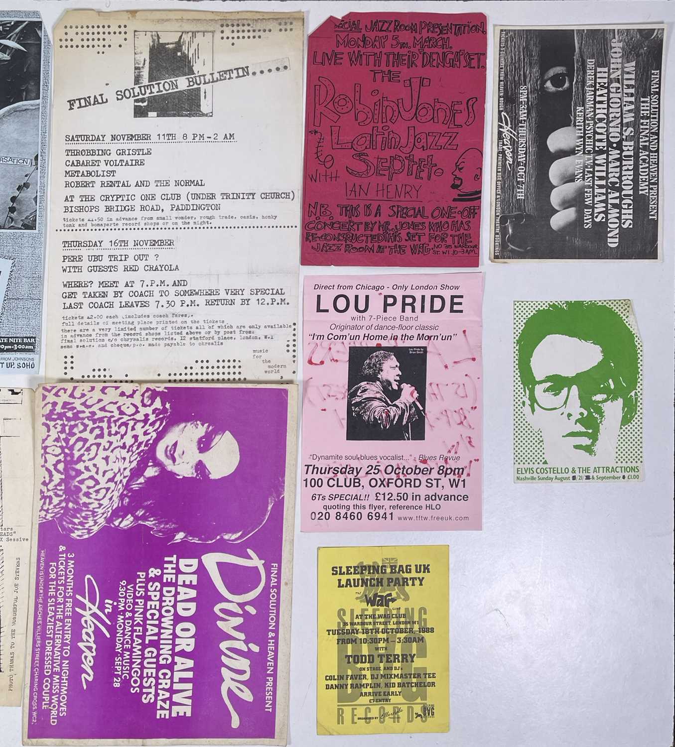 PUNK / INDUSTRIAL / ALT - HANDBILLS C 1970S/80S. - Image 3 of 3