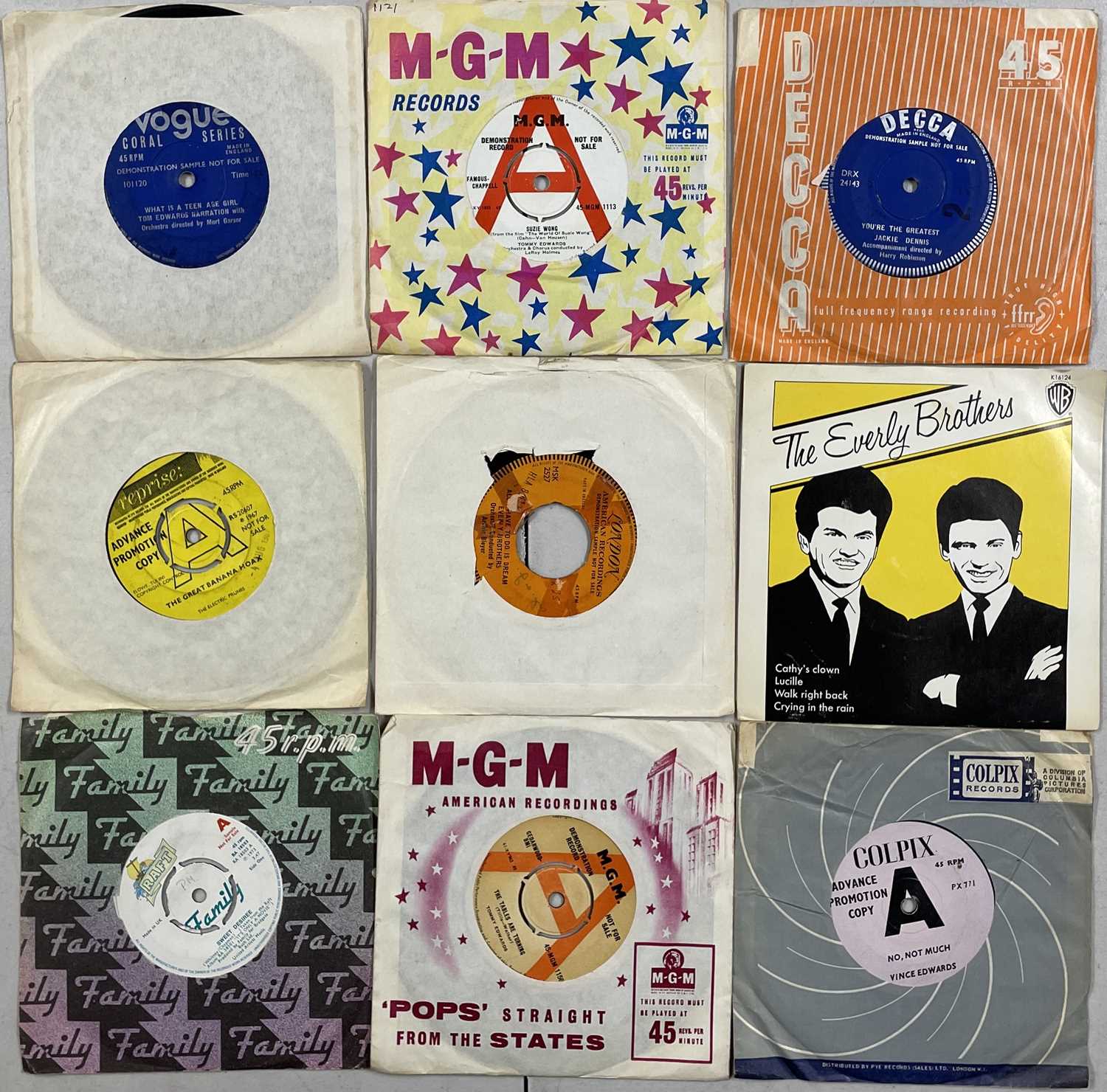 60s 7" (INC. PSYCH/GARAGE/MOD) - MANY RARITIES INC. DEMOS. - Image 4 of 4