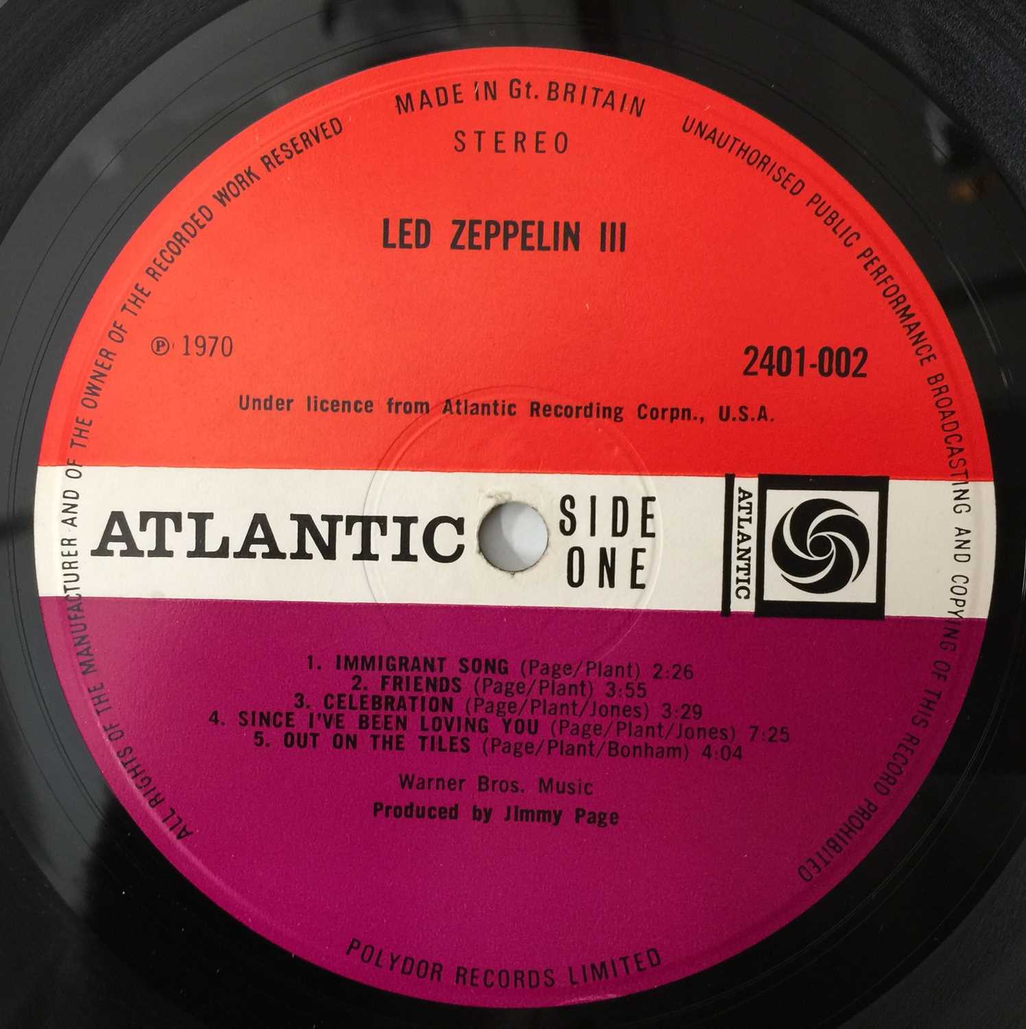 LED ZEPPELIN - LP RARITIES PACK (PLUM/ RED ATLANTIC) - Image 7 of 7