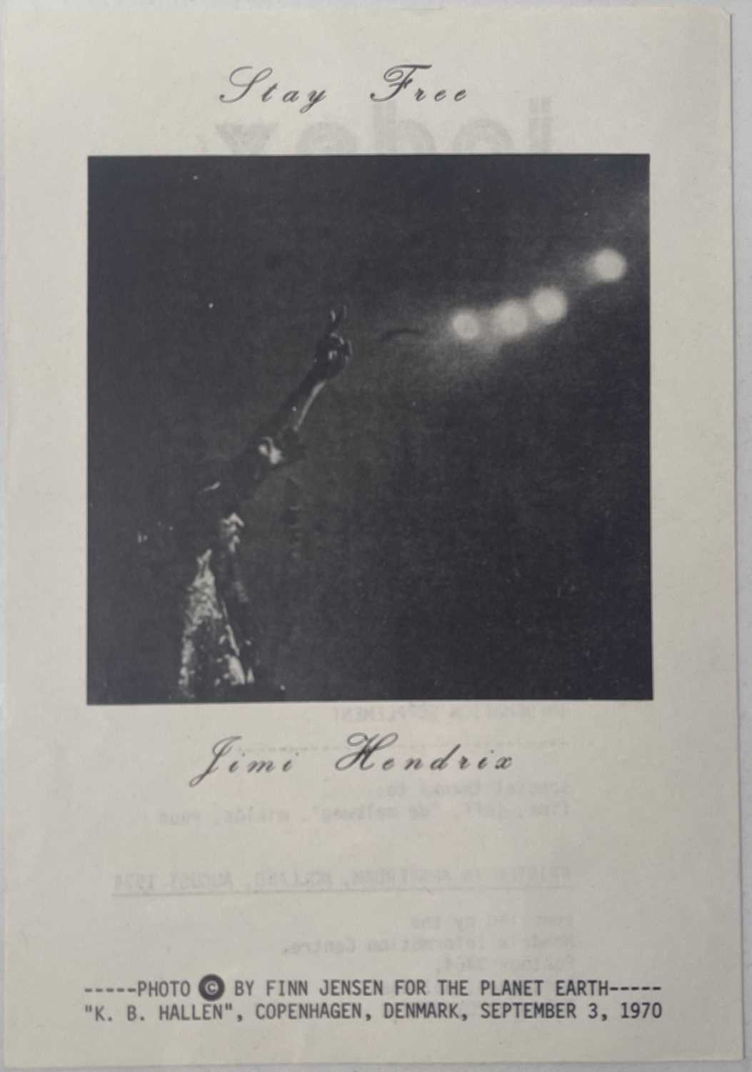 JIMI HENDRIX - AN ORIGINAL AND COMPLETE 1974 FAN CLUB NEWSLETTER. - Image 8 of 16