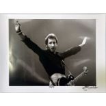 THE WHO / PETE TOWNSHEND ON STAGE - PHOTOGRAPHER SIGNED PRINT.