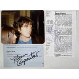 AUTOGRAPHS INC TOM PETTY / KAREN CARPENTER.