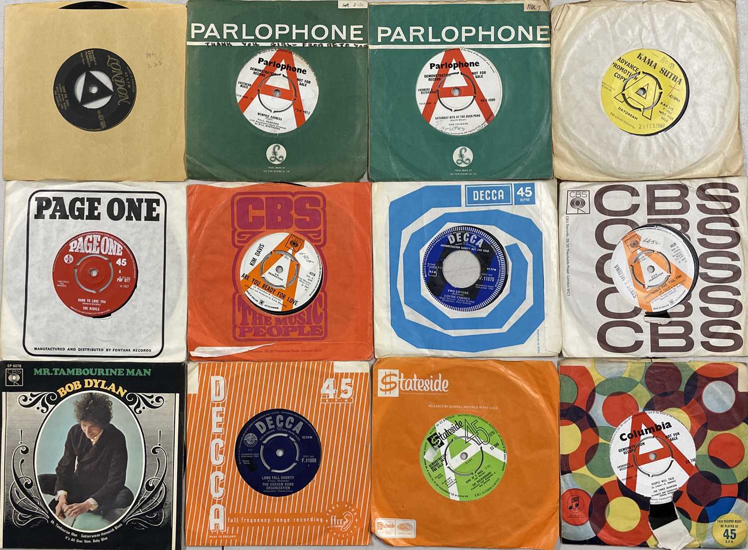 60s 7" (INC. PSYCH/GARAGE/MOD) - MANY RARITIES INC. DEMOS