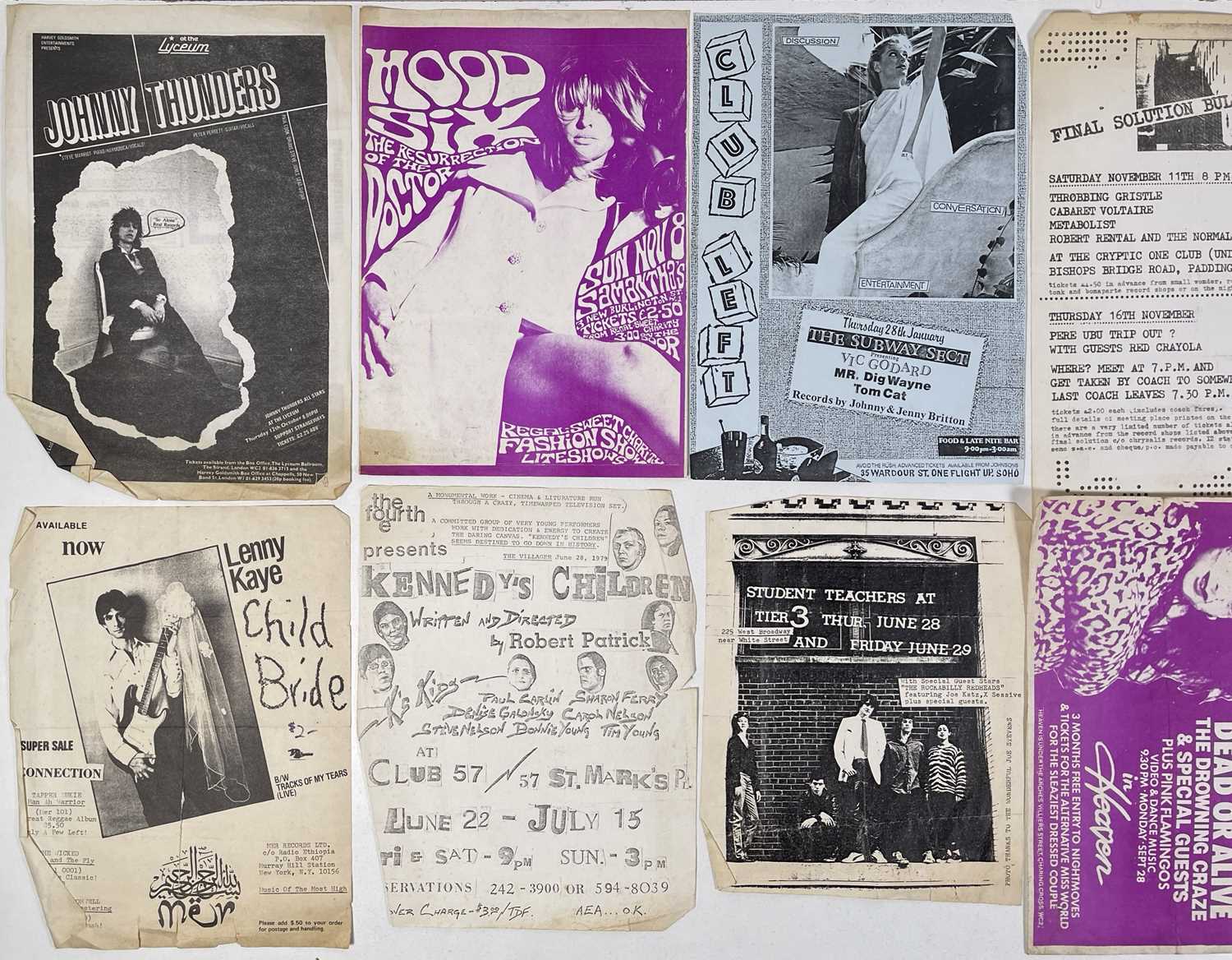 PUNK / INDUSTRIAL / ALT - HANDBILLS C 1970S/80S. - Image 2 of 3