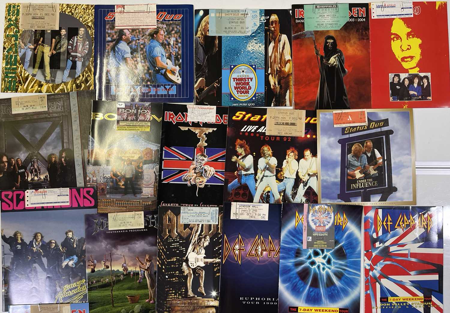 METAL / HARD ROCK CONCERT PROGRAMMES AND TICKET ARCHIVE - 1980S-00S. - Image 7 of 7
