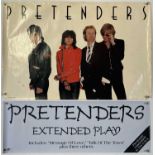 THE PRETENDERS ORIGINAL SIRE RECORDS POSTER / PRESS TO PLAY BANNER.