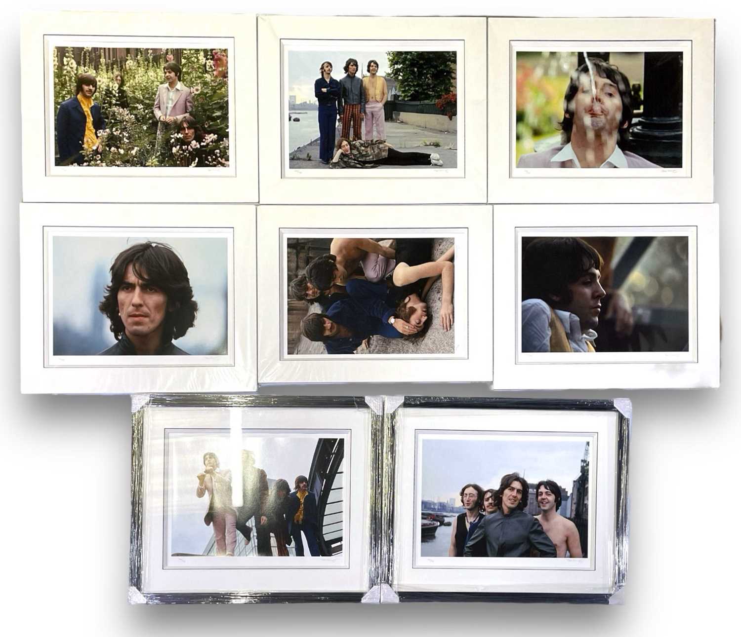 THE BEATLES - FULL SET OF EIGHT SIGNED, LIMITED EDITION TOM MURRAY 'SUMMER OF '68' 'MAD DAY OUT' PHO