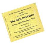 THE SEX PISTOLS - 1977 BRUNEL UNIVERSITY TICKET,