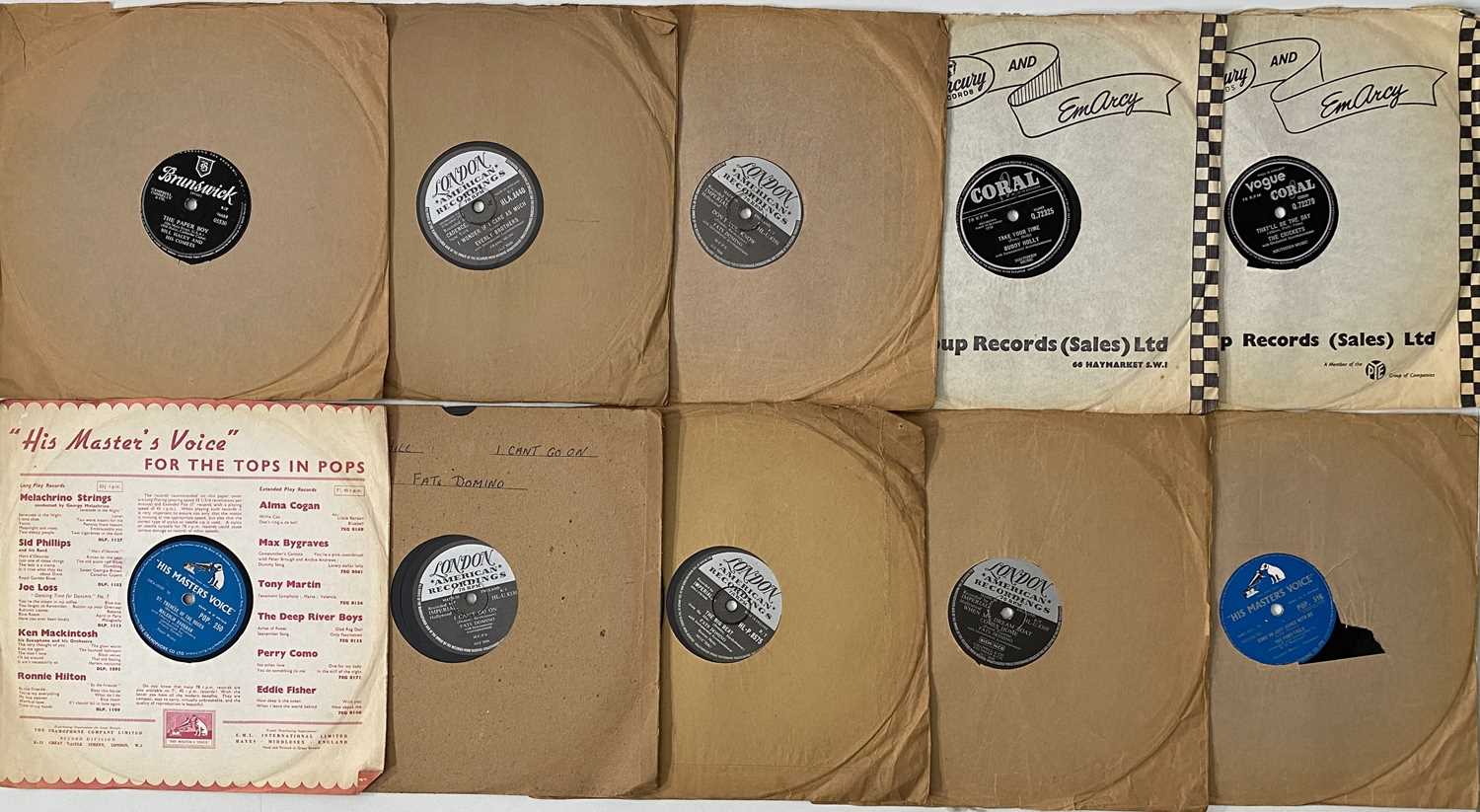 50'S/60S ROCK/ ROCK N ROLL - 7" SINGLES/ 78RPM SHELLACS