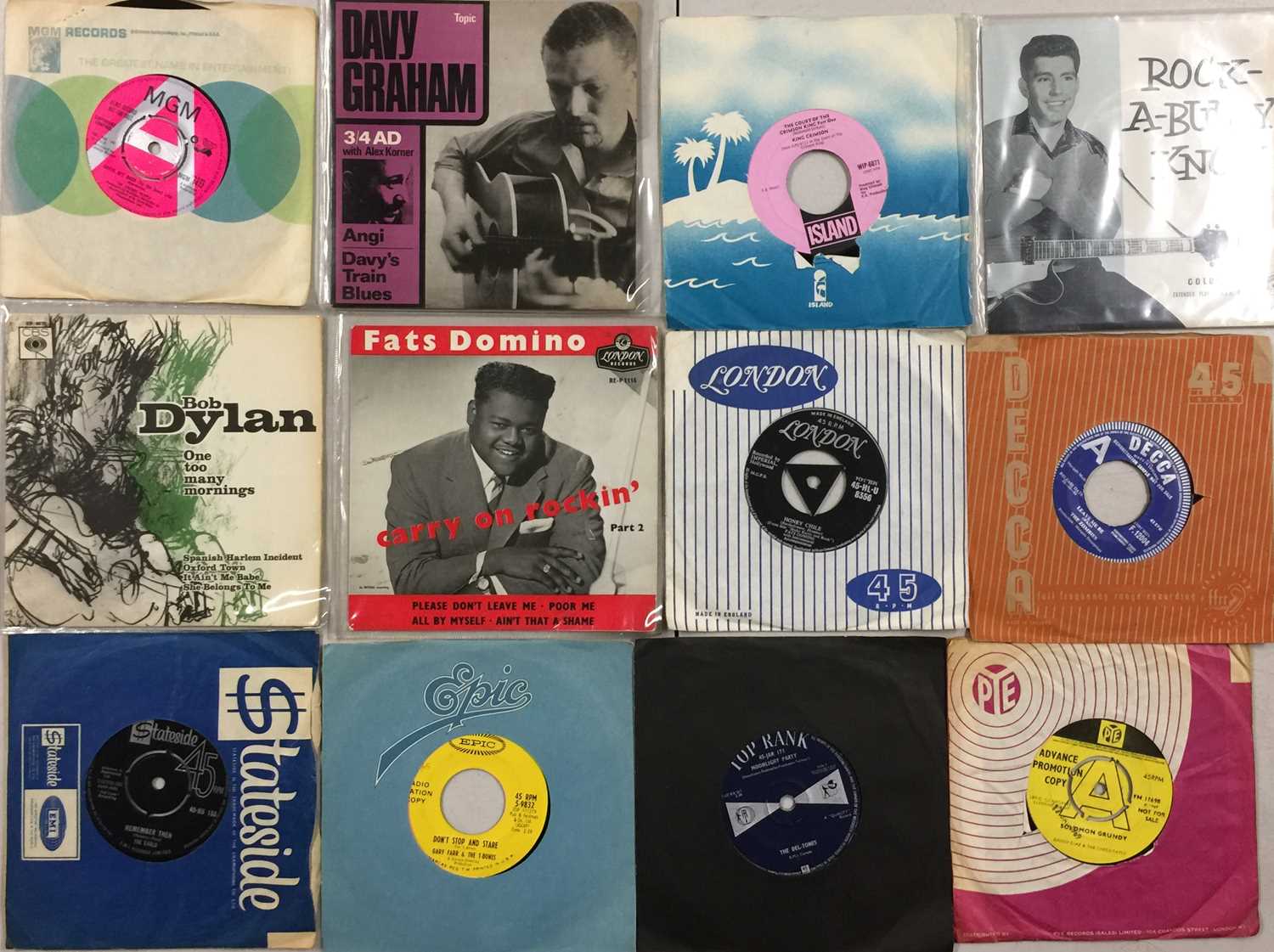 60s 7" (INC. PSYCH/GARAGE/MOD) - MANY RARITIES INC. DEMOS.