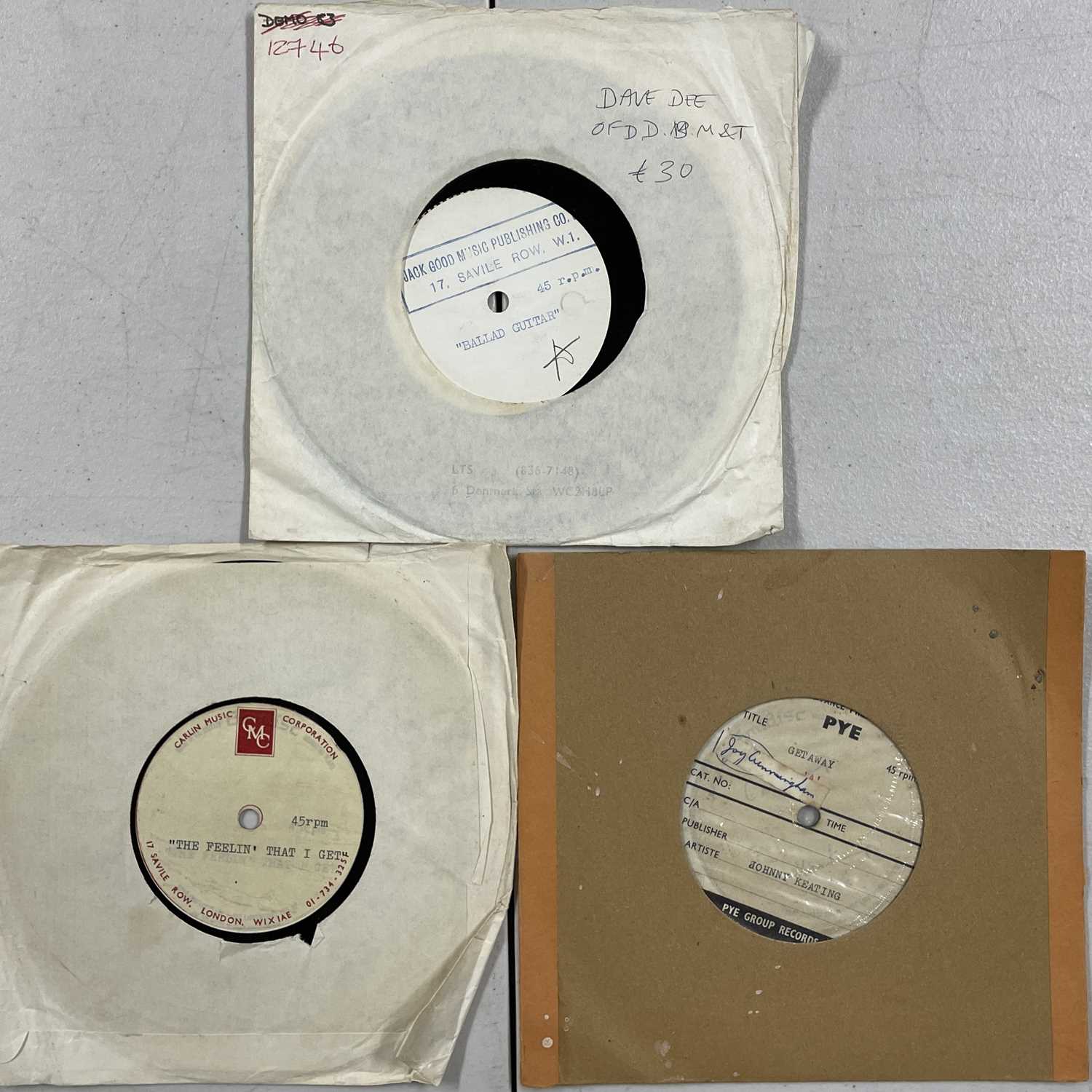 7" ACETATE RECORDINGS (LARGELY 60s UK RELEASES - POP/R&R/SOUL) - Image 3 of 3