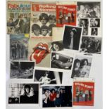 THE ROLLING STONES - PRESS PHOTOS / MEMORABILIA INC ODE TO A HIGH FLYING BIRD 1ST ED.