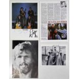 1960S / CLASSIC ROCK SIGNED ITEMS INC THE KINKS.