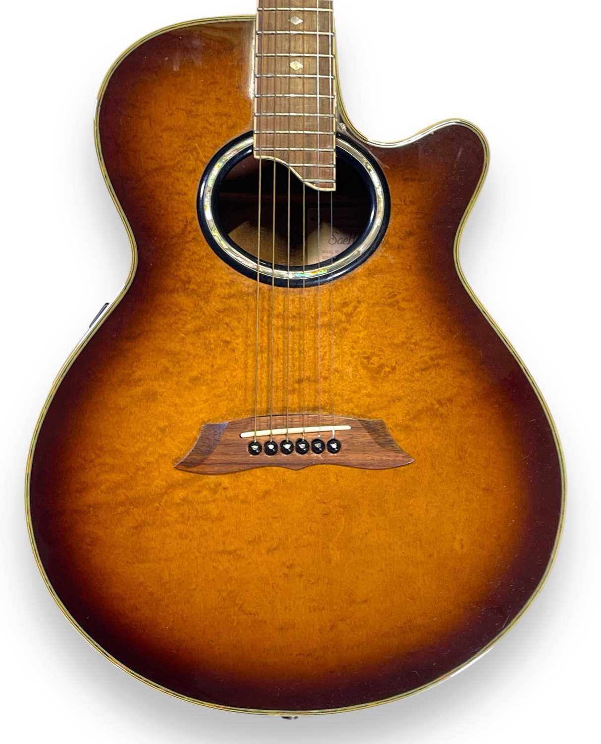 SAEHAN SSC75 SEMI-ACOUSTIC GUITAR. - Image 2 of 8