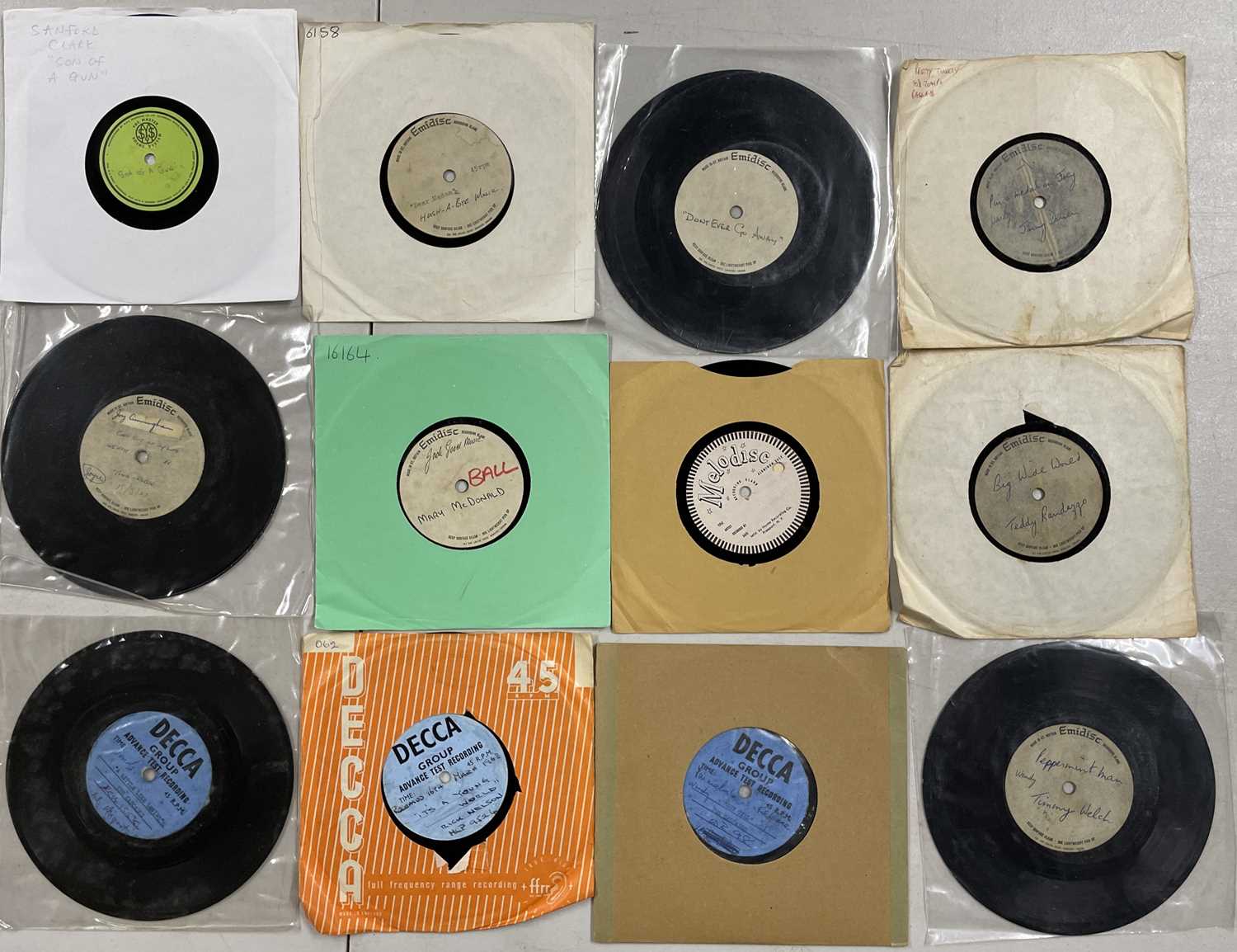 7" ACETATE RECORDINGS (LARGELY 60s UK RELEASES - POP/R&R/SOUL) - Image 2 of 3