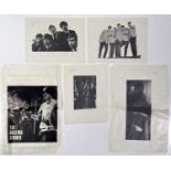 ROLLING STONES INTEREST - ORIGINAL C 1960S PRINTERS TRANSPARENCY SHEETS WITH IMAGES FOR POSTERS ETC.