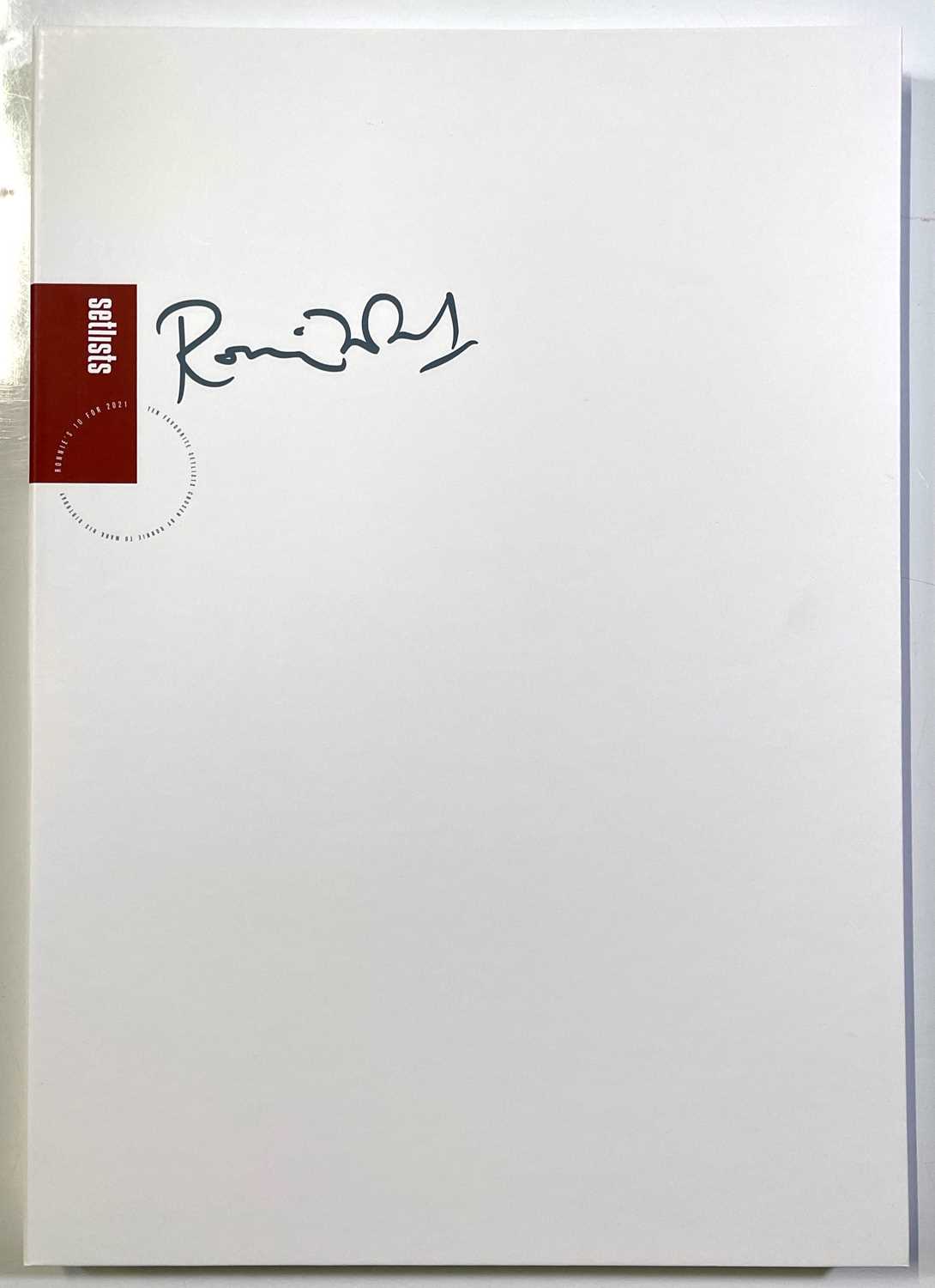 THE ROLLING STONES - RONNIE WOOD - SETLISTS '10 FOR 2021' - LIMITED EDITION RONNIE WOOD SIGNED SET.