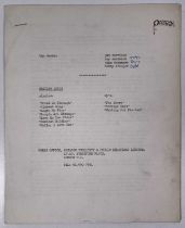 THE DOORS - ORIGINAL 1968 PRESS RELEASE/BIOGRAPHY.