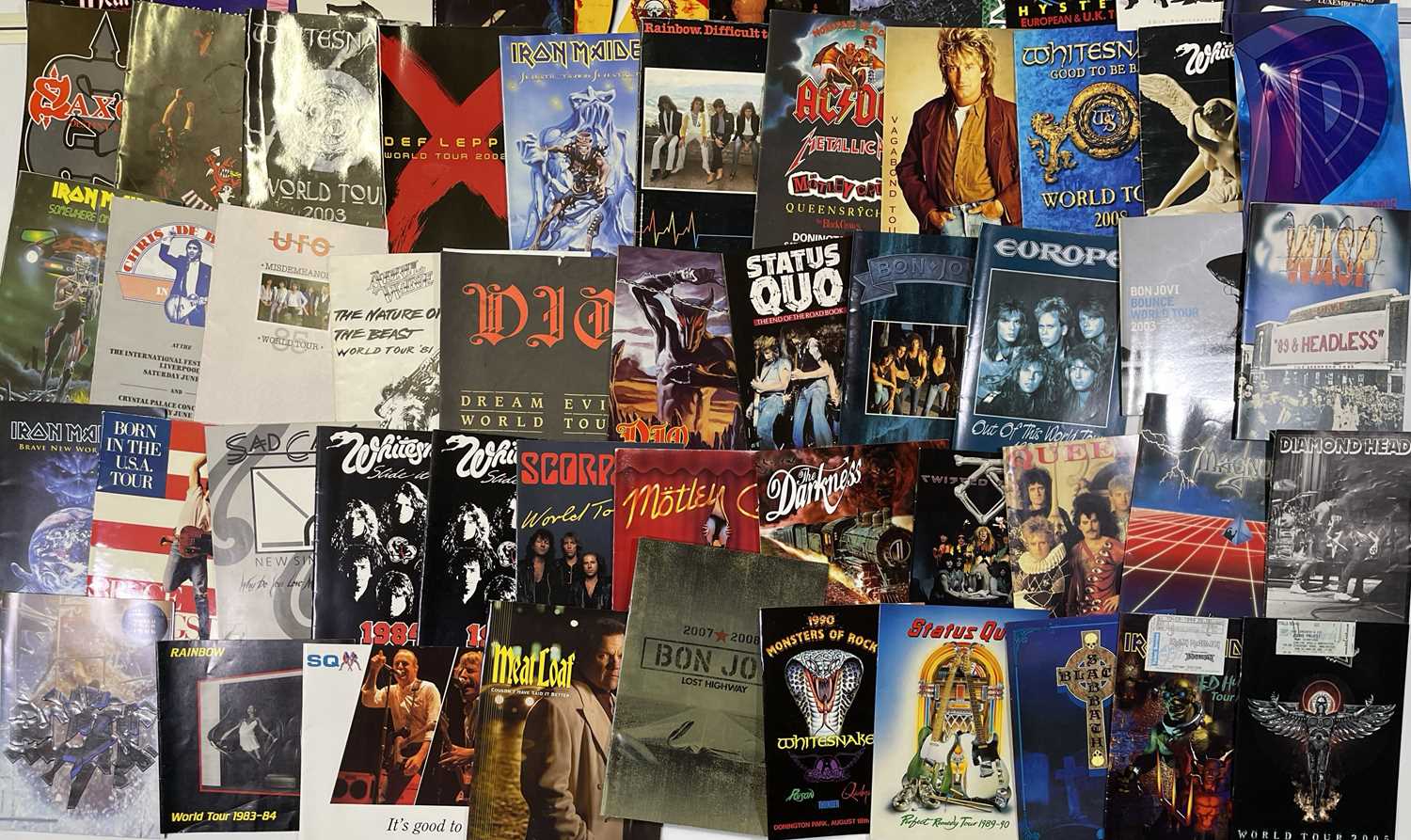 METAL / HARD ROCK CONCERT PROGRAMMES AND TICKET ARCHIVE - 1980S-00S. - Image 2 of 7