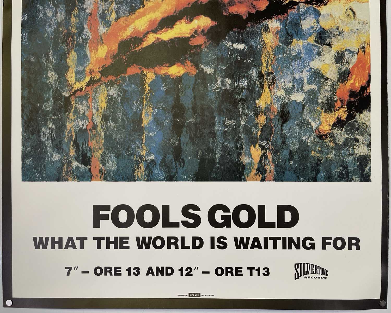 THE STONE ROSES - ORIGINAL 'FOOLS GOLD' POSTER. - Image 2 of 3