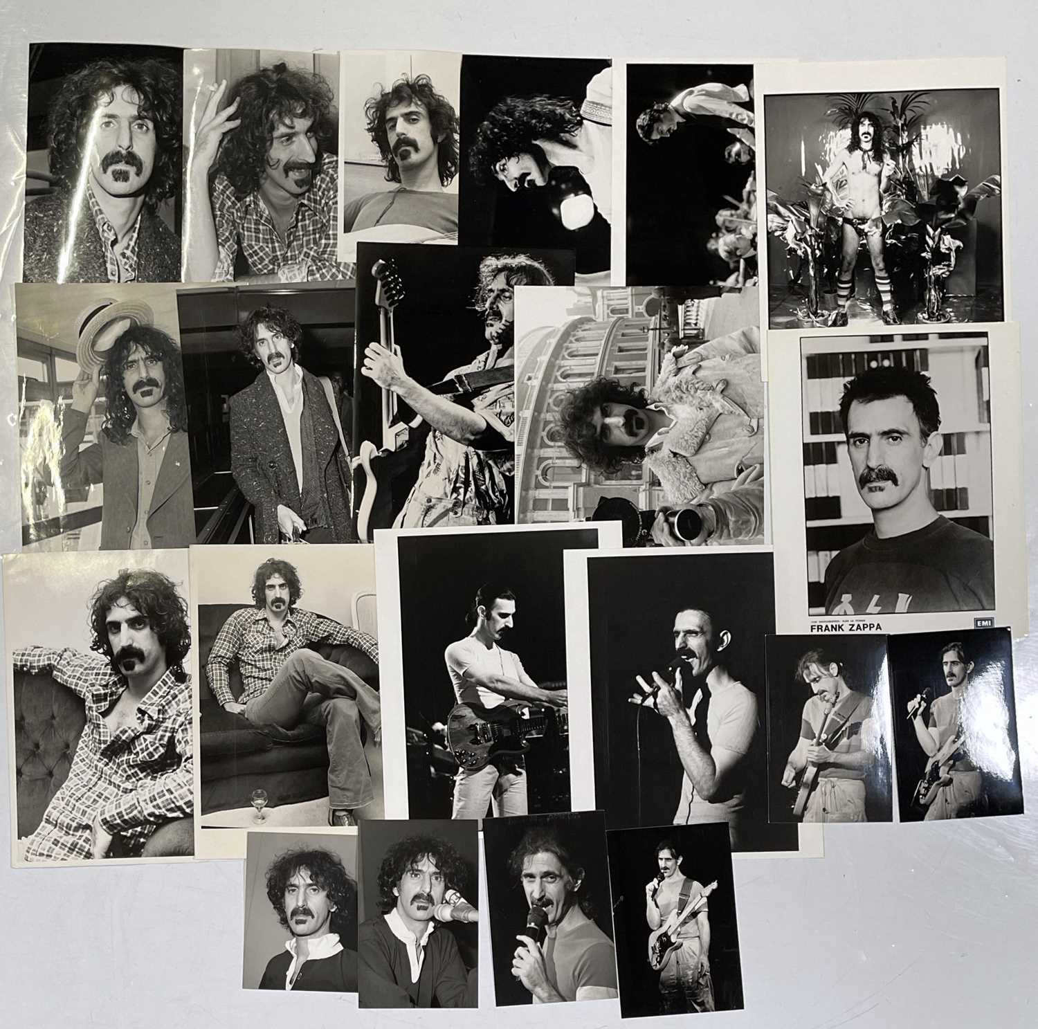 FRANK ZAPPA - COLLECTION OF PRESS PHOTOGRAPHS.
