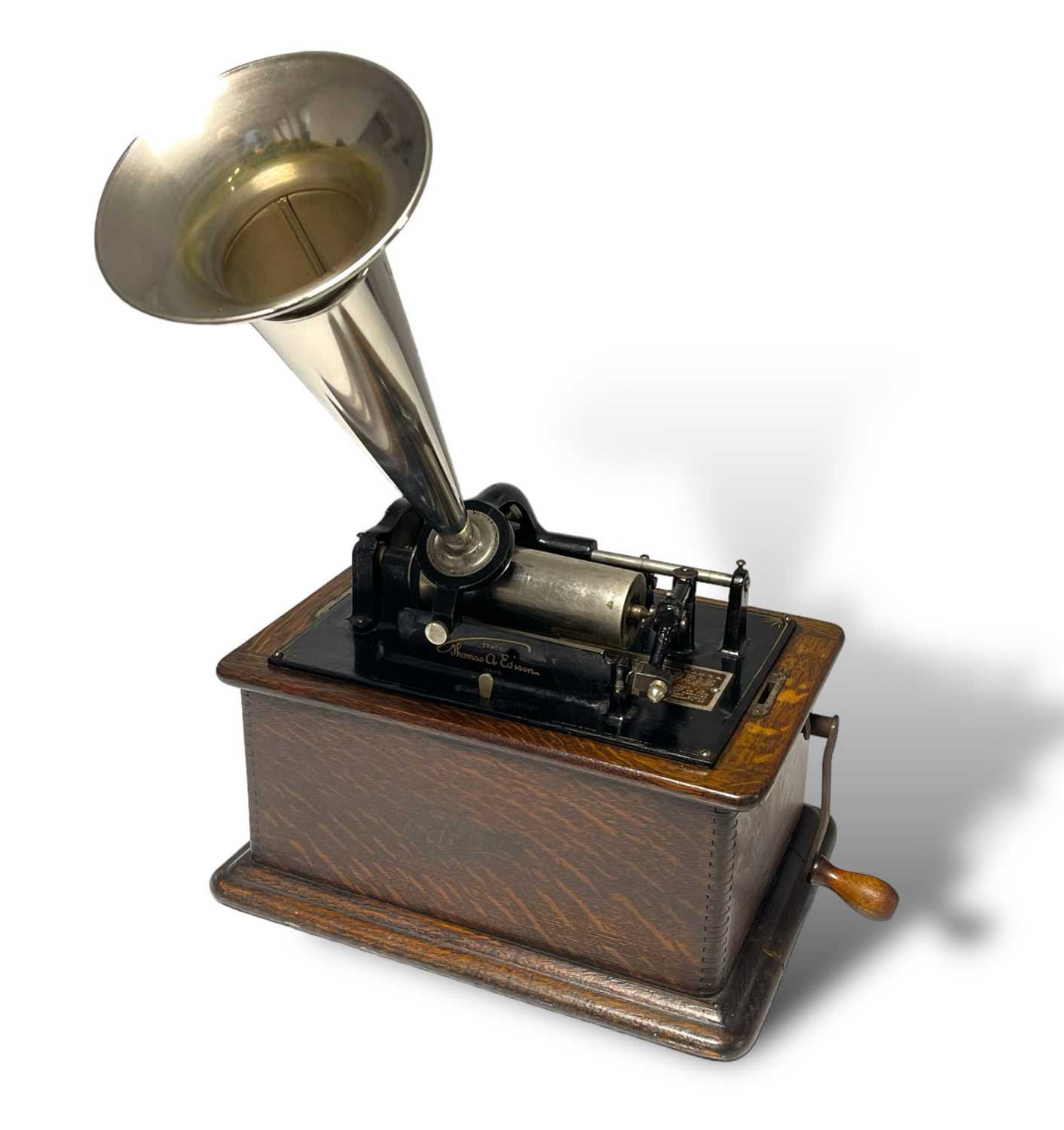 ANTIQUE EDISON WAX CYLINDER PLAYER. - Image 2 of 9