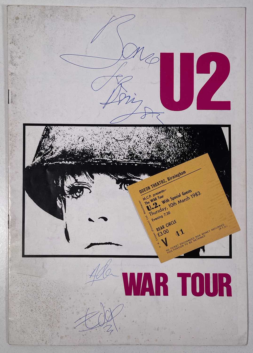 U2 - SIGNED 'WAR' TOUR PROGRAMME.