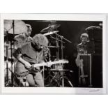 PHOTOGRAPHER SIGNED PHOTO PRINT - ERIC CLAPTON/ALBERT LEE.