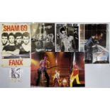 PUNK POSTERS AND MEMORABILIA INC SHAM 69 ORIGINAL POSTER / TOYAH AUTOGRAPH.