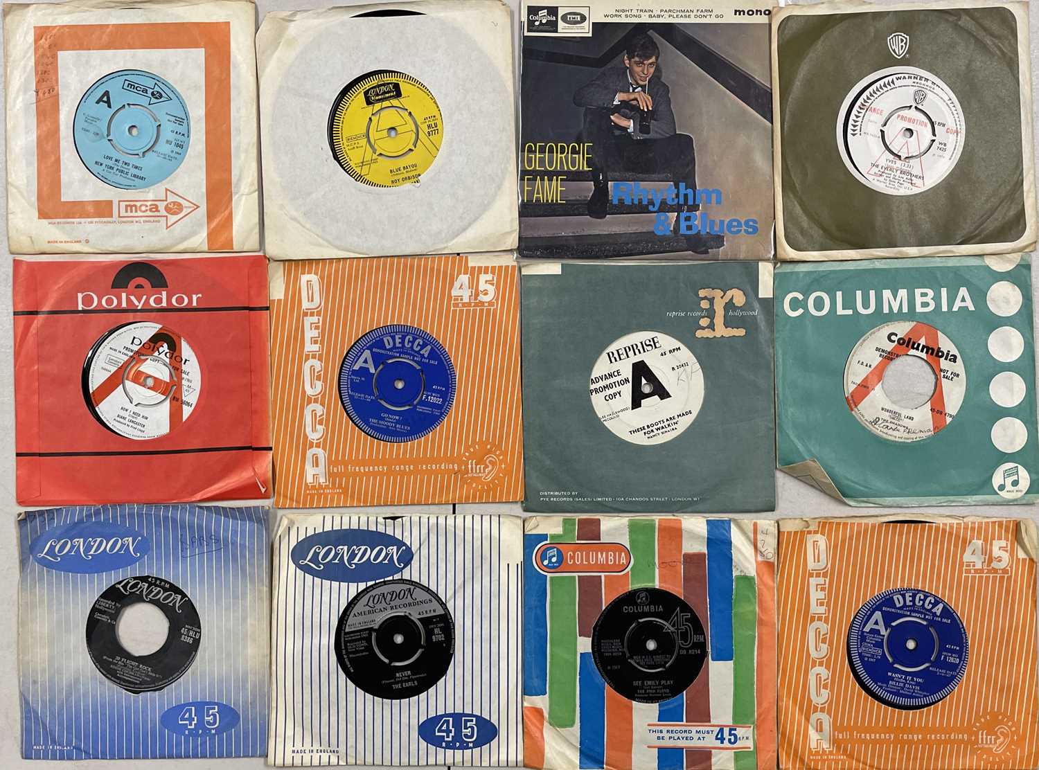 60s 7" (INC. PSYCH/GARAGE/MOD) - MANY RARITIES INC. DEMOS.