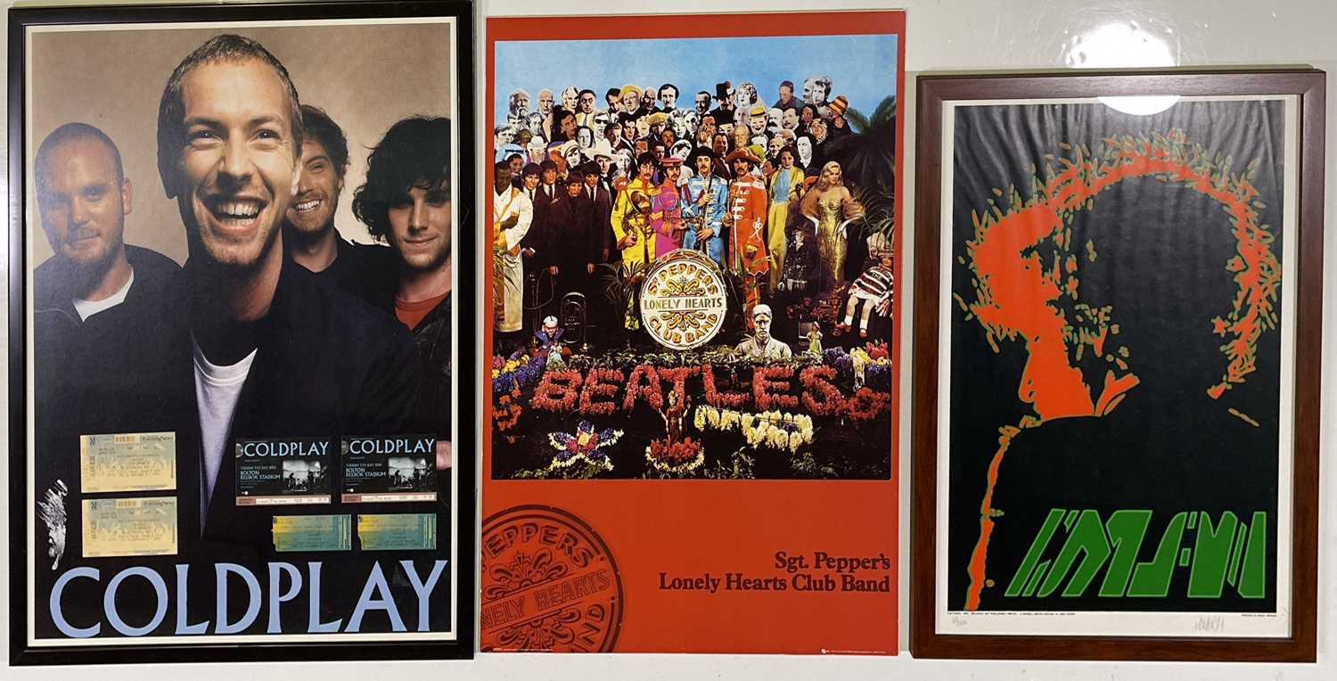 POSTERS AND SHOP DISPLAY INC BOB DYLAN LIMITED EDITION / BEATLES.