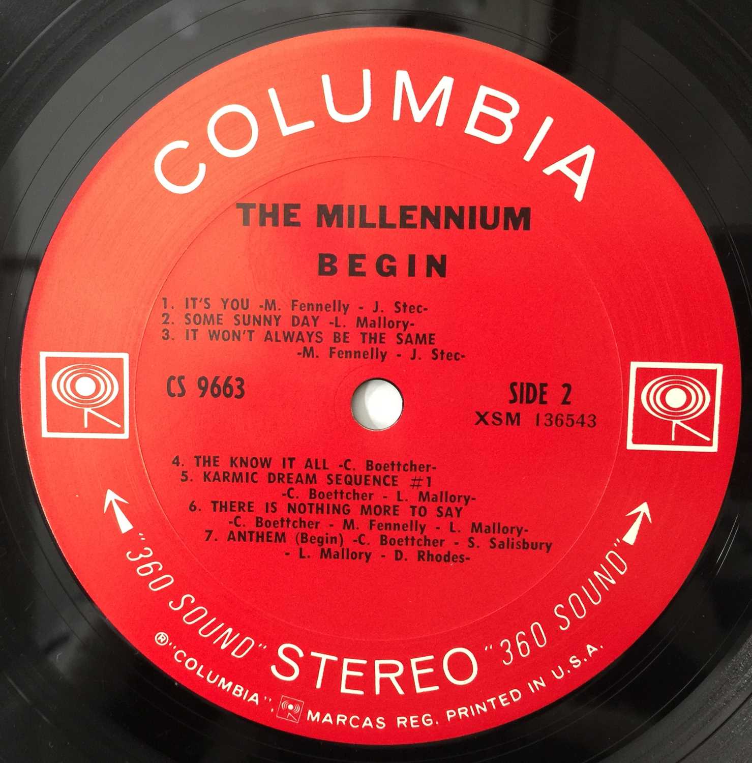 THE MILLENNIUM - BEGIN LP (US ORIGINAL PRESSING - CS 9663) - Image 5 of 5