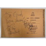 JIMI HENDRIX AND MITCH MITCHELL - SIGNED FAN CLUB MEMBERSHIP CARD.