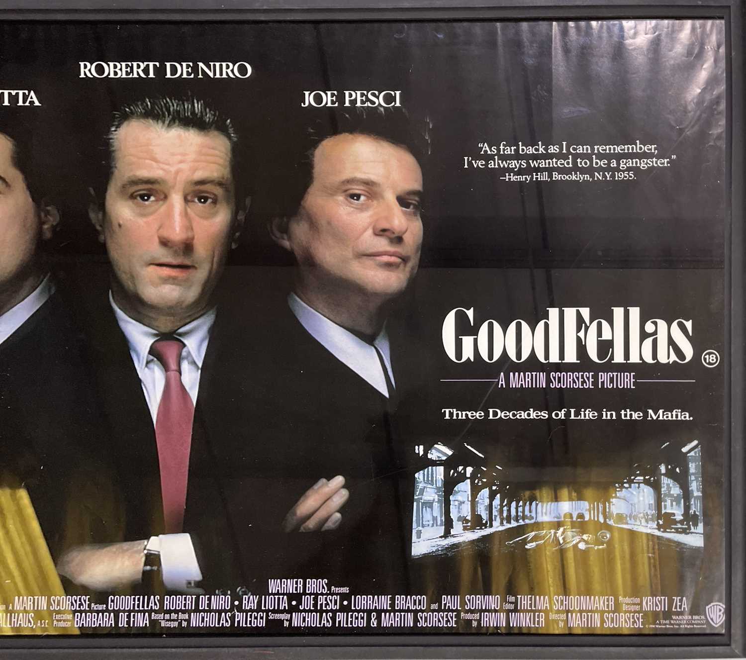 GOODFELLAS (1990) ORIGINAL UK QUAD POSTER. - Image 2 of 4