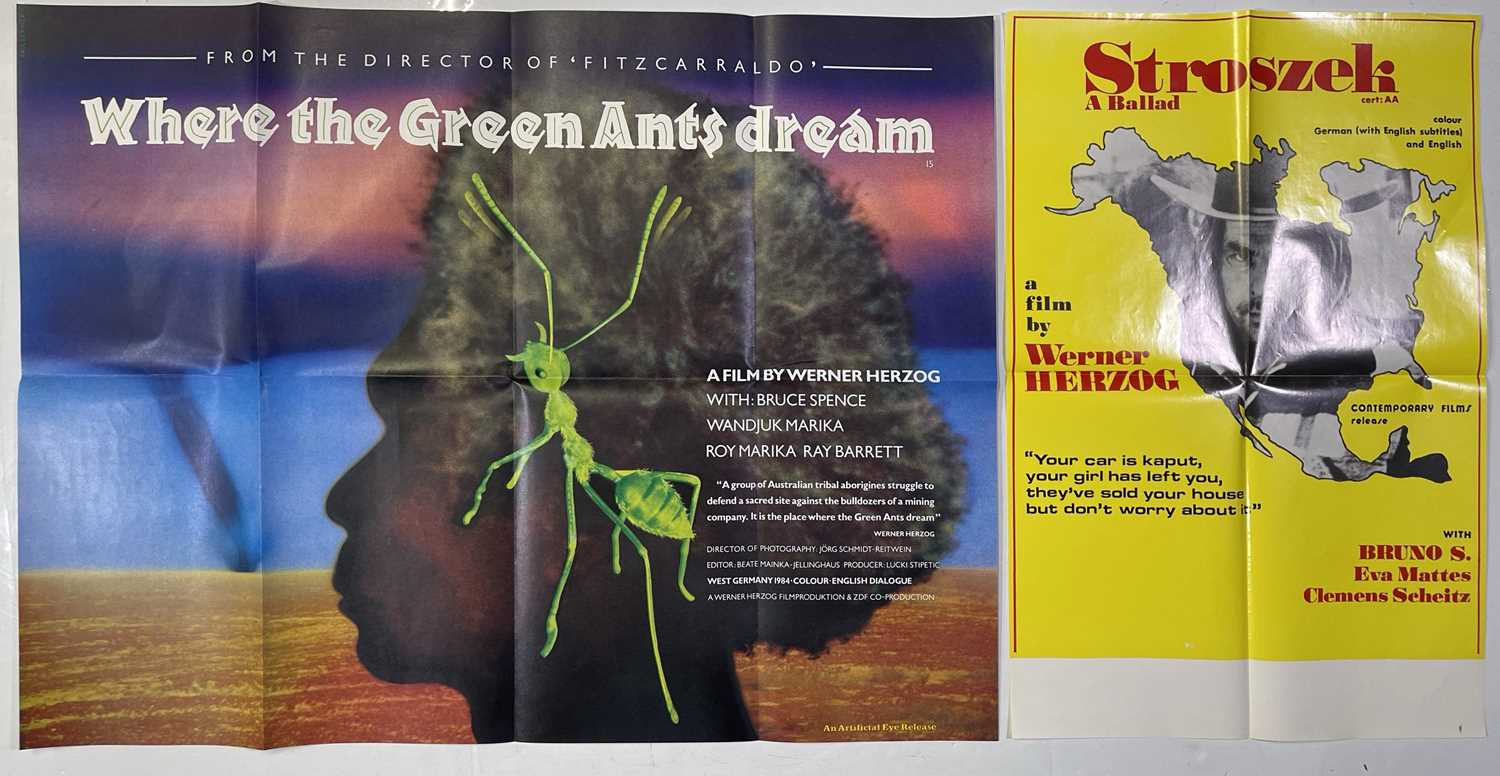 WERNER HERZOG - WHERE THE GREEN ANTS DREAM / STROSZEK FILM POSTERS.