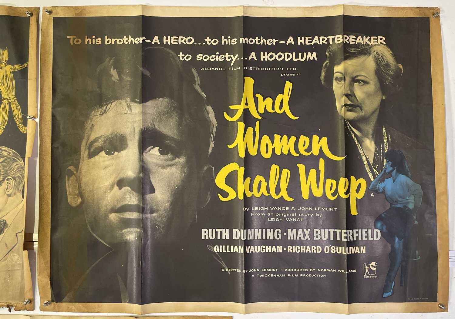 UK QUAD POSTER - BRITISH FILMS OF 50S/60S INC THE STRAW MAN (1953) / WITNESS IN THE DARK (1959) - Image 4 of 4