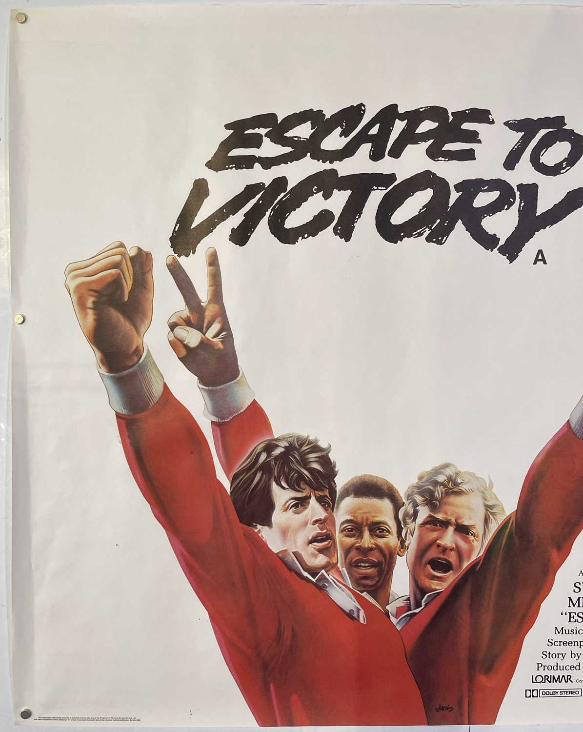 ESCAPE TO VICTORY (1981)- ORIGINAL UK QUAD POSTER. - Image 3 of 3