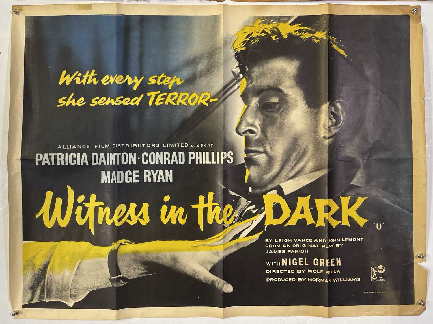 UK QUAD POSTER - BRITISH FILMS OF 50S/60S INC THE STRAW MAN (1953) / WITNESS IN THE DARK (1959) - Image 2 of 4