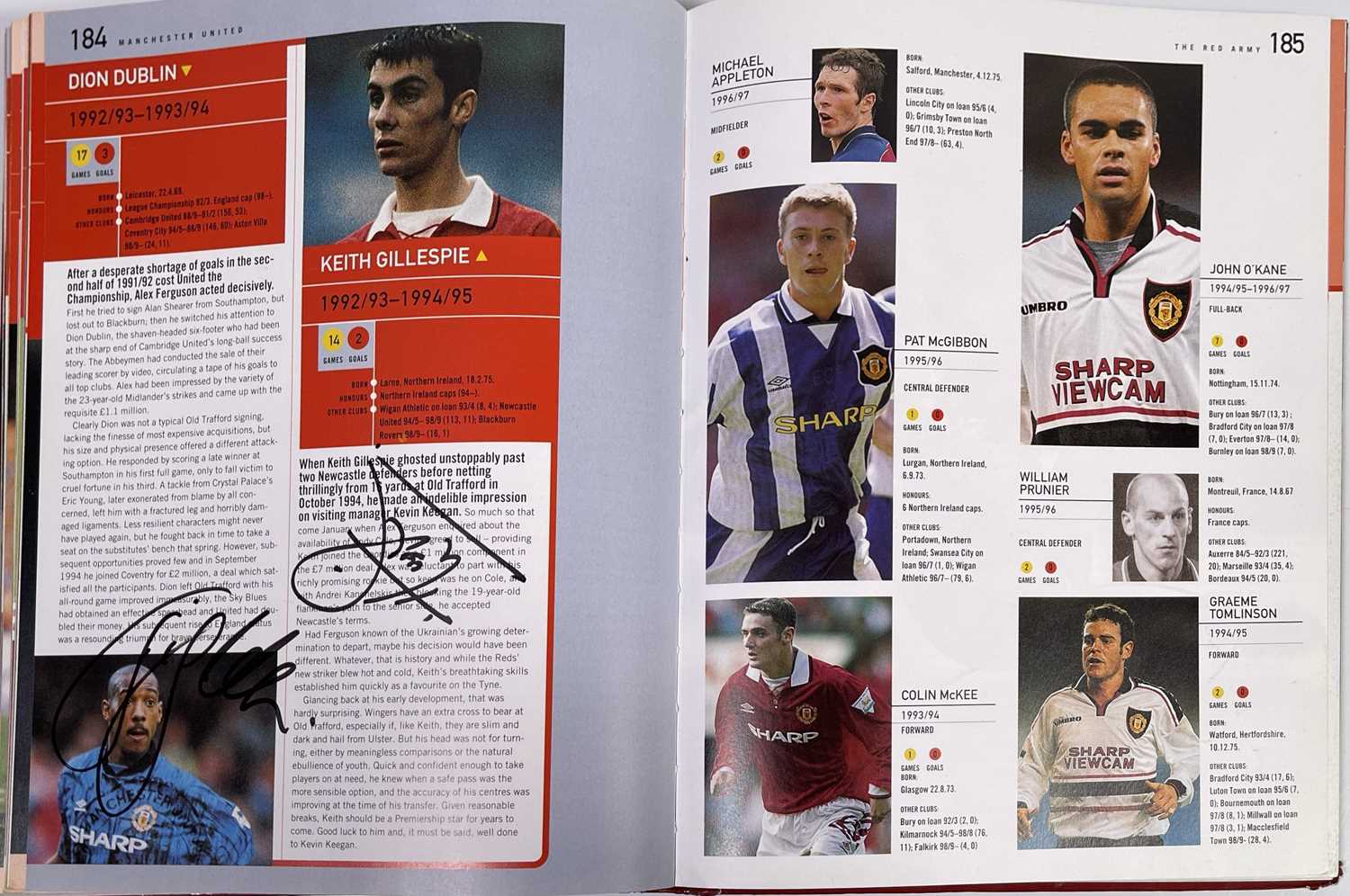 FOOTBALL MEMORABILIA - MANCHESTER UNITED - MULTI SIGNED PLAYER BY PLAYER BOOK. - Image 20 of 35