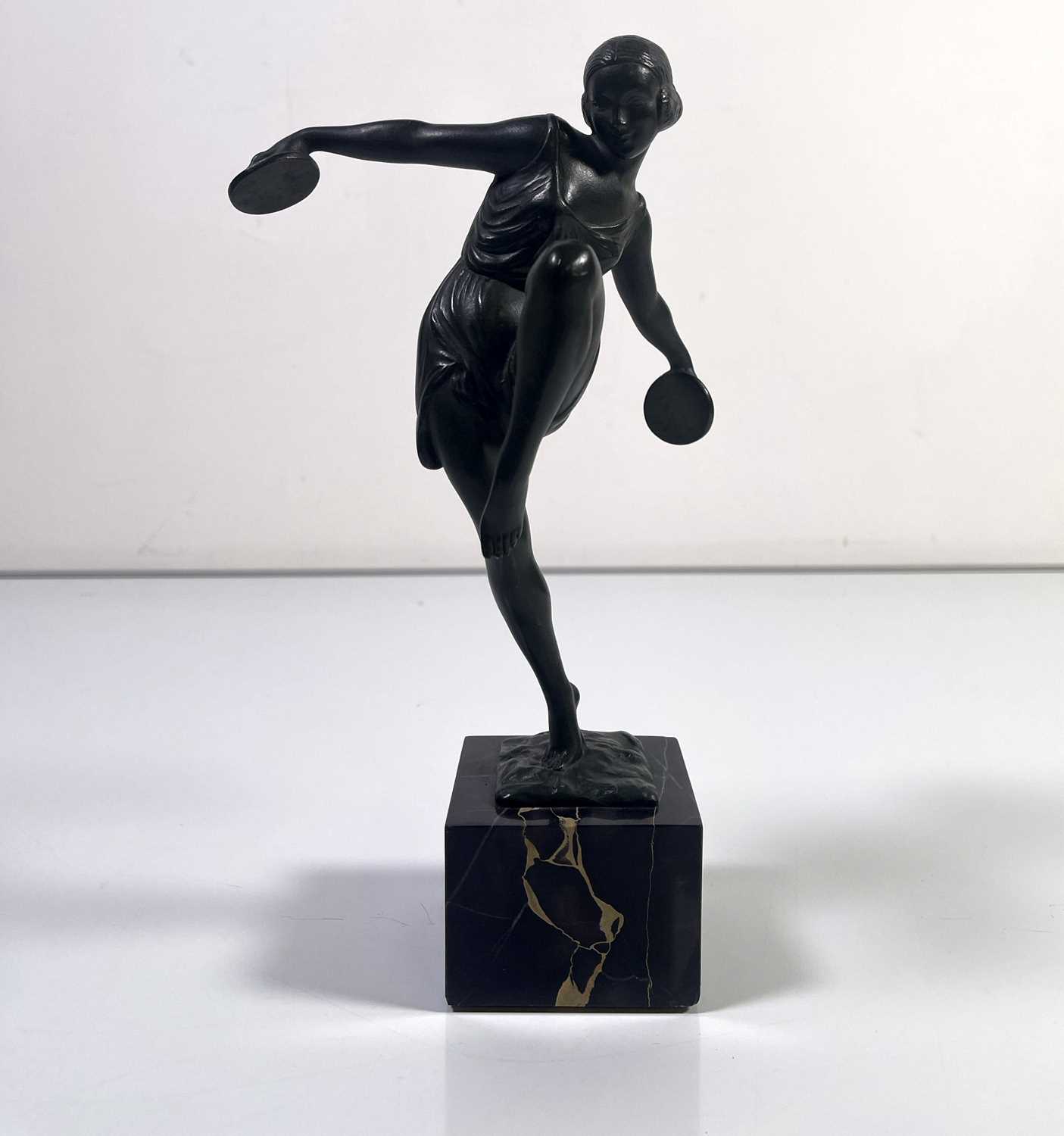 ART DECO FIGURE BY FAVRAL. - Image 2 of 5
